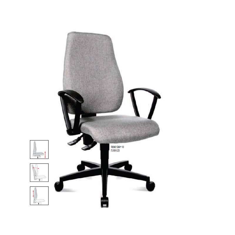 Chaise de bureau trendstar avec accoudoirs  4 Pieds  tables, chaises