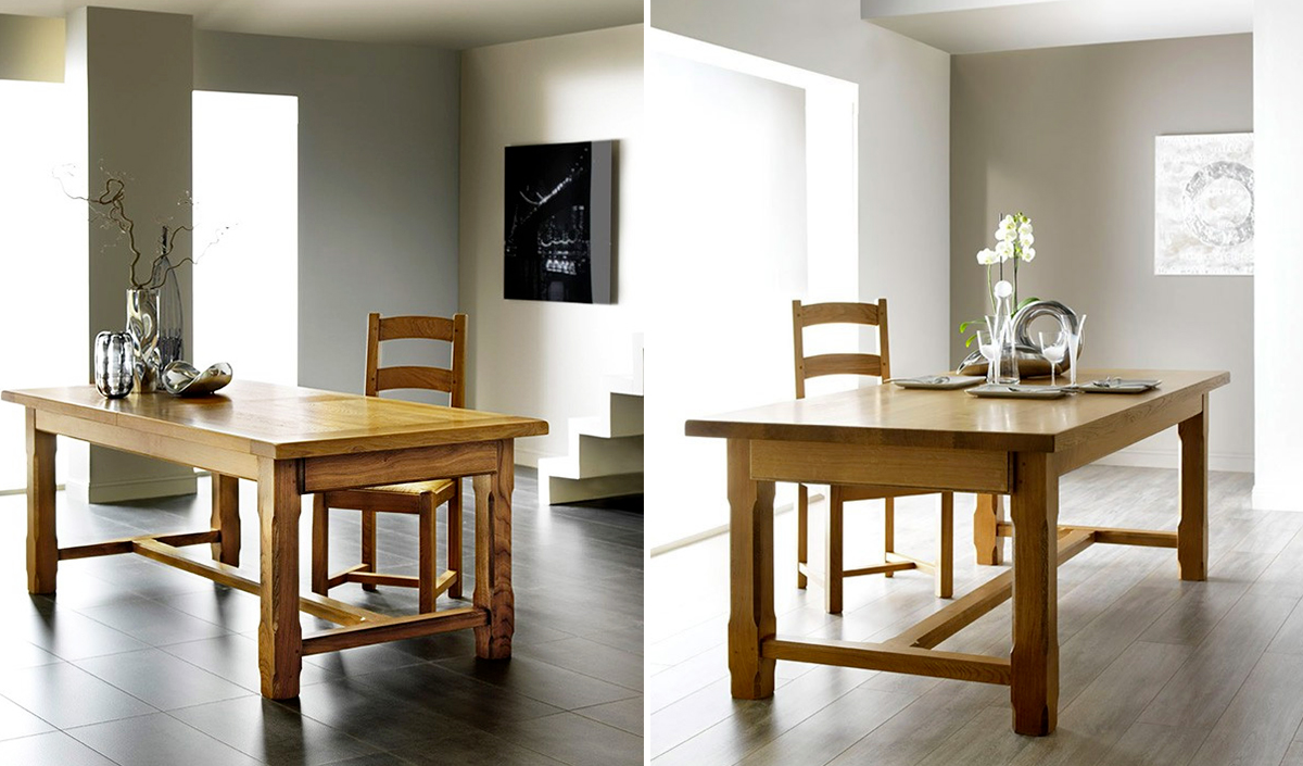Meubles vintage > Bureaux & tables > Table pliante carrée en bois :  Fabuleuse Factory