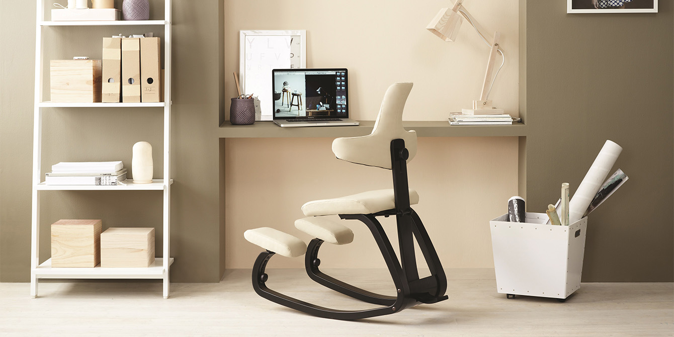 Chaise ergonomique à hauteur réglable avec roulettes pour soulager les maux  de dos - Pour la maison et le bureau