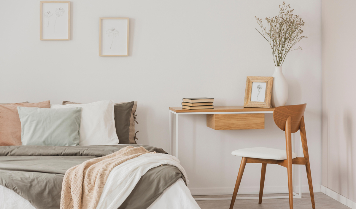 La chambre scandinave minimaliste