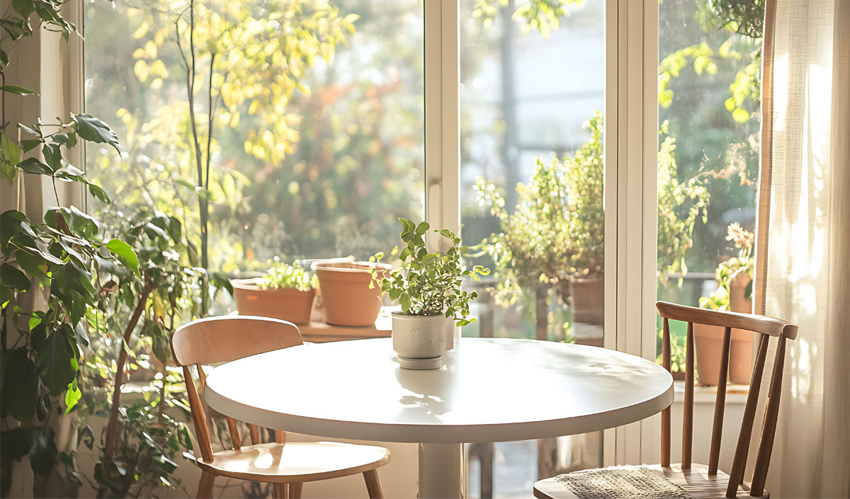 Choisir le modèle de table en fonction de l'usage de la véranda